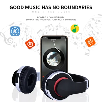 MH7 Bezdrôtové Slúchadlá Bluetooth Headset Skladacie Stereo Herné Slúchadlá S Mikrofónom Podpora TF Kariet Pre IPad, Mobilný Telefón