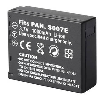 Nabíjateľná Lítium-iónová Batéria pre Panasonic CGA-S007, CGA-S007A, CGA-S007E, CGA-S007A/1B, CGR-S007, DMW-BCD10