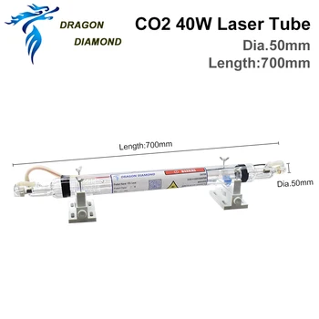 CO2 Laserové Trubice Sklo Lampa Rúry 40W Dĺžka 700 MM Pre CO2 Laserové Gravírovanie Rezací Stroj K40 Série Vysokej Kvality