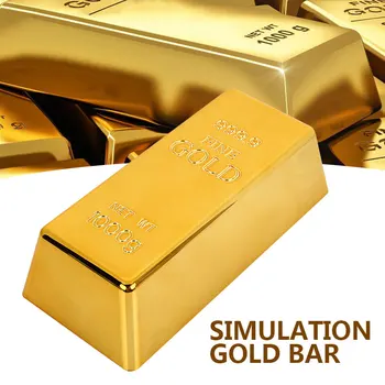 Pevné Falošné SimulationGold Tehla Gold Bar 700G 165X75X45MM Pre Domáce Dekorácie Zber Výstava