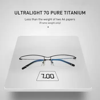 CAPONI Čistého Titánu Okuliare, Rám Modré Svetlo Blokuje Počítač Okuliare Ženy Ultralight Business Štúdia Eyeglasse Mužov JF6106