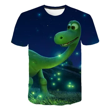 Najnovšie animácie, detské 3D, T-shirt, Západné Cartoon muži / Dievčatá 3D tlač T-shirt, muž / dievča dinosaura T-Shirt Legrační