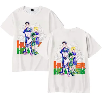 Anime 3D Full-time hunter T-shirt Muži Ženy Topy Nové Módne Deti, t košele Príležitostné Letné 3D Komické Hisoka Chlapci Dievčatá Tee Košele