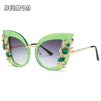 Móda Cat Eye slnečné Okuliare Ženy Značky Dizajnér Slnečné Okuliare Pre Dámy Vintage Oculos Cateye Žena Slnečné Oculos de Sol RS625