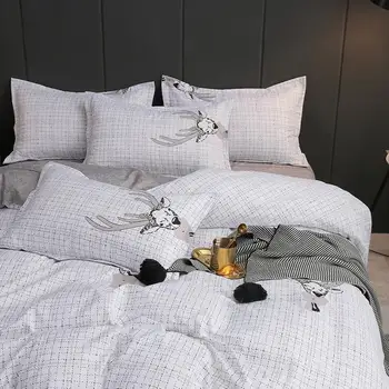J Nordic perinu obliečka na Vankúš 3ks 220x240,200x200, posteľná bielizeň nastaviť kryt, posteľná bielizeň, jednoduché dvojité king size deka kryt posteľná bielizeň