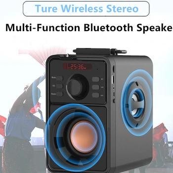 Vysoký Výkon Super Bass Bluetooth Reproduktor Prenosný Stĺpec Subwoofer Hudobné Centrum Podpory AUX TF FM Rádio, Bluetooth Stĺpec Boom box