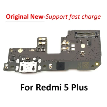 Pôvodný Konektor USB Nabíjací Port Dock Plnenie Flex Kábel Pre Xiao Redmi 5 Plus USB Nabíjanie Doska S Micro
