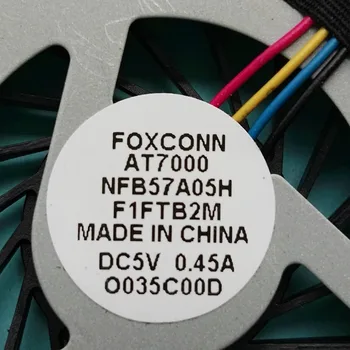 Nový VENTILÁTOR CPU PRE FOXCONN AT7000 NA-7000 CPU Chladiaci Ventilátor CHLADIČA NFB57A05H F1FTB2M 4pin DC5V 0.45 A