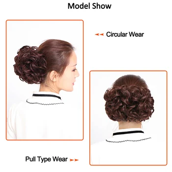 D IFEI syntetické vlasy chignon kúsky veľké buchta chignon dve špirála klipy na chignon hairpiece predlžovanie vlasov buchta pre ženy