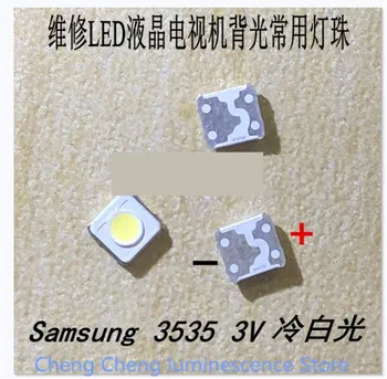 300Pieces/veľa LED podsvietenie LCD TV 3535 3537 lampa perličiek perličiek 1 w 3 v studené biele svetlo pre android (SAMSUNG)