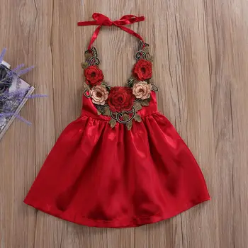 Pudcoco Baby Girl Dress 2019 Roztomilý Batoľa Detský Baby Dievčatá Strana Kvet Sundress Formálne 3d Šaty, Oblečenie 0-5Y