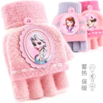 2020 Skutočné Disney nové Mrazené Elsa oalf Anna zimné rukavice, Oblečenie pre Bábiky Plnené palčiaky Hračka Deti deti hračka Vianočný darček