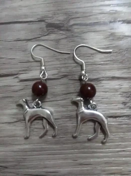Greyhound Psa &candy-farebné korálky Nové Módne Zliatiny DIY Šperky Visieť Náušnice Pre Ženu&Dievča, Darček Z289