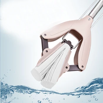 Lepidlo Bavlna Mop Hubky Mop Twist Vody Opakovane Mikrovlákna Podložky Ploché Otočené podlahový vysávač, kuchyňu, kúpeľňu cleaning tool