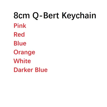 8 CM Plushies Bábika Plyšové Hračky Pac-Ghost Keychain Q - Bert Kreslený Film Hračky Batoh Klip Keychain Hračky