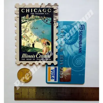 Chicago obchod so magnet vintage turistické plagát