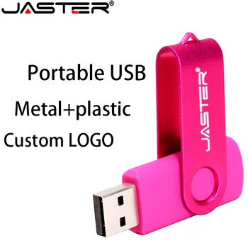 JASTER usb 2.0 Business plastové USB Flash Disk Prenosné kl ' úč 4 GB 8 GB 16 GB 64 GB otočná memory stick u diskov zákazníka, logo