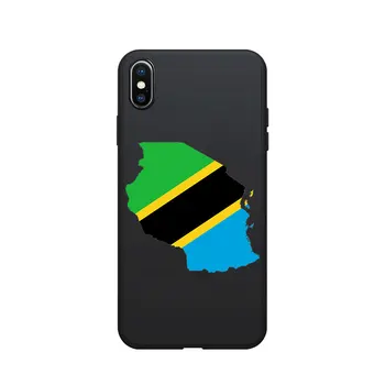 Tanzánia Národnej Vlajky erbom Tému Soft TPU Telefón Prípadoch Obrázok obalu Logo Pre iPhone 6 7 8 S XR X Plus 11 Pro Max