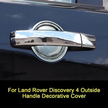 Auto door rukoväť kryt samolepky vhodné na Land rover Discovery 4 chrome výbava prípade sa Zabránilo poškriabaniu auto nálepky čele 4pcs shell