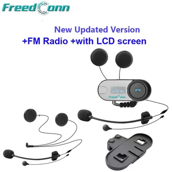 FreedConn TCOM-SC W/Displej Bluetooth Armet Prilba Komunikačný Headset + Ďalšie 2 v 1 Slúchadlo & Držiak Doprava Zdarma!!