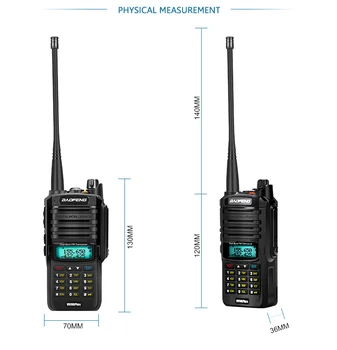 2ks kvalitné 10W 20 km Baofeng UV-9R plus ham rádio rádio cb comunicador nepremokavé walkie talkie baofeng uv 9r plus рация