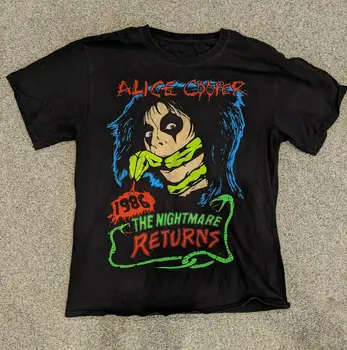 Alice Cooper Constrictor, Nočná Mora Z Roku 1986 Čierne Unisex Všetky Veľkosti Tričko L727