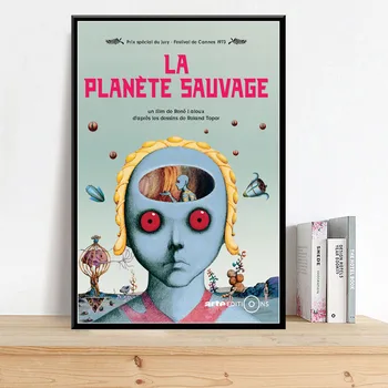 Fantastické Planéty La planete sauvage Sci-Fi Klasické Filmové Umenie Plátno na Maľovanie Plagátu na Stenu Domova