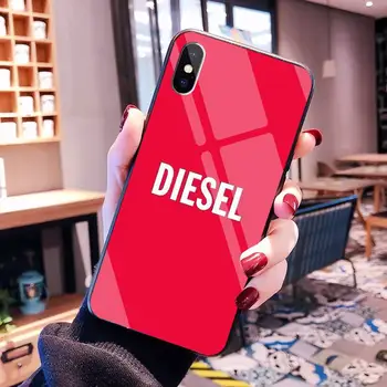 Krajina Dievčatá Diesel Logo DIY Luxusný Telefón Prípade Tvrdeného Skla Pre iPhone 11 Pro XR XS MAX 8 X 7 6 6 Plus SE 2020 prípade