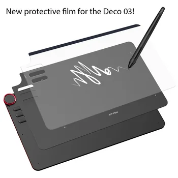 XP-Pero Transparentné Grafický Tablet Ochranná Fólia pre Deco03 Grafikou, Kreslenie Tablet (2 kusov (v 1 balíku)