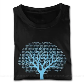 Binárny Strom Počítač Kódovanie T Shirt Mládež Harajuku T-Shirt pre Mužov, Krátky Rukáv Módne Značky Merch