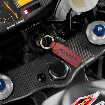 Pre Honda CBR600RR CBR 600RR Motocykel Keychain Cowhide Krúžok na kľúče