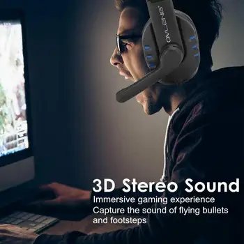 Stereo Gaming Headset Pre Nintendo Prepínač Xbox Jeden PS4 Pc 3,5 Mm Káblové Nad Hlavou Slúchadlá S Mikrofónom Ovládanie Hlasitosti Hráč Slúchadlá