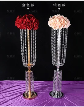 10Pcs 80 cm, akryl Imitácia crystal svadobné vrchol vedú cesty prípade svadobné dekorácie / party dekorácie prípade sviečkový