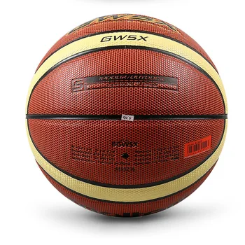 Nová Značka GW5/GW5X/GM5X Basketbalovú Loptu PU Kože A+++ Kvalitné Basketbal Úradný Veľkosť 5 a Hmotnosť Basketbal Zadarmo Ihly&Net