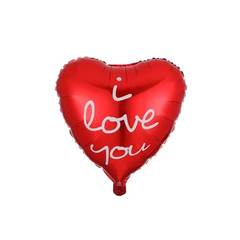 10pcs/veľa 18-palcové srdce balóny svadobné valentínske Dní milujem vás, Hliníkové fólie, hélium globos svadobné dekorácie globos