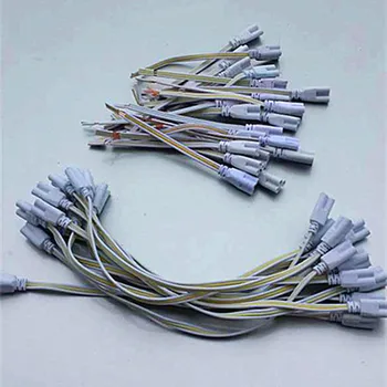3 pin T8 LED Tube Konektor 50 cm trojfázový T4 T5 Led Lampy, Osvetlenie, Pripojenie Double-end Kábel Drôt 30 CM