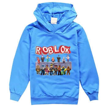ROBLOXE Chlapci Hoodies Karikatúry Vzor Jeseň Outwear Deti Mikiny pre Deti, Oblečenie pre dievča, Chlapca Bavlna Pulóvre hoodie 2021