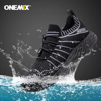 ONEMIX 2021 Tenisky pre Mužov Nepremokavé Priedušná Brodenie Školenia Muž Vonkajšie Anti-Slip Turistiku Športové Topánky zapatillas chodník