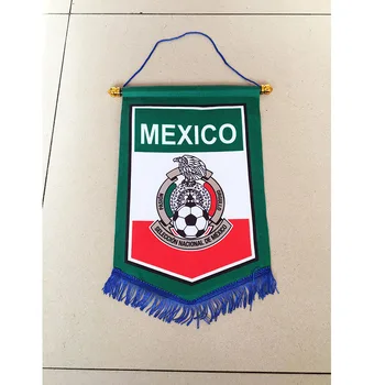 2018 majstrovstiev Sveta vo Futbale v Mexiku Národné Futbalové 36 cm*23 cm Veľkosť dvoch Strán Vianočné dekorácie, Závesné Vlajky Zástavy Dary