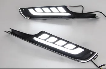 Auto styling Biele LED Denných prevádzkových Svetlo Hmlové Svietidlo Pre Golf 7 MK7 2013-2016