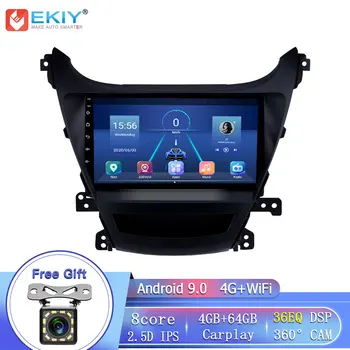 EKIY 8 Jadro 4G LTE IPS DSP Android 9.0 Pre Hyundai Elantra 2011 - 2016 Auto Rádio Multimediálny Prehrávač, GPS Navigáciu, Stereo FM DVD