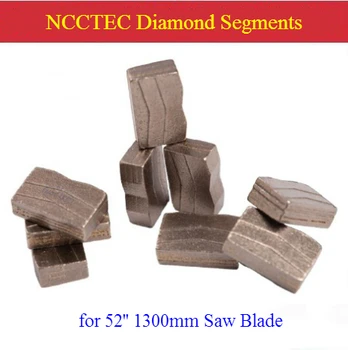 NCCTEC Diamantové segmenty zuby hlavy pre Priemer 52