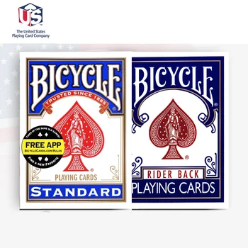 Bicycle Rider Back Štandardné Index Hracie Karty Červená/Modrá Palube Sekúnd Poker Nové Zapečatené USPCC USA Magic Karty, Magické Triky, Rekvizity
