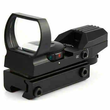 20 mm Železničnej Riflescope Lov Shockproof Holografická Optika Red Dot Sight Reflex 4 Reticle Taktické Rozsah Collimator Pohľad