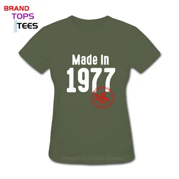 Vintage Vyrobené V roku 1977 Všetky Originálne Diely tričko žien Narodených v roku 1977 T-shirts Retro Matka, Mama Vďakyvzdania Narodeniny tričko