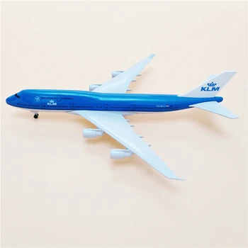 20 CM Lietadlá KLM Boeing B747 Royal Dutch Airlines Lietadlo Lietadlo Zliatiny Model Hračky S podvozkom Deti Darčeky Zberateľskú