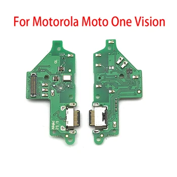 10Pcs, Originálne USB Nabíjací Port Micro Dock Konektor Rada Flex Kábel Pre Motorola Moto Jeden Vision / Jedna Akcia, Opravy Dielov