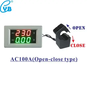 YB4835VA AC0-500V AC0-300V AC Napätie Prúd Meter LED Panel Meter Amperemeter Volt Digitálny Voltmeter Ammeter 10A 50A 100A D85