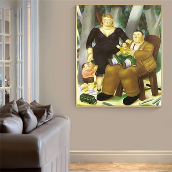 Prezidentské Rodinu Fernando Botero Plátne, Obrazy Na Stenu, Umenie Plagáty A Vytlačí Nordic Umenie Vtipné Obrázky Cuadros