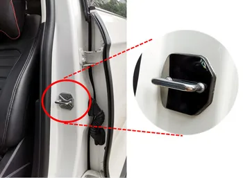 FLYJ 4PCS Auto Door Lock Auto nálepky kryt Chrániť Pracky Kryt Poistky Stop Anti Hrdze Auto príslušenstvo Pre Ford EDGE Zameranie stline